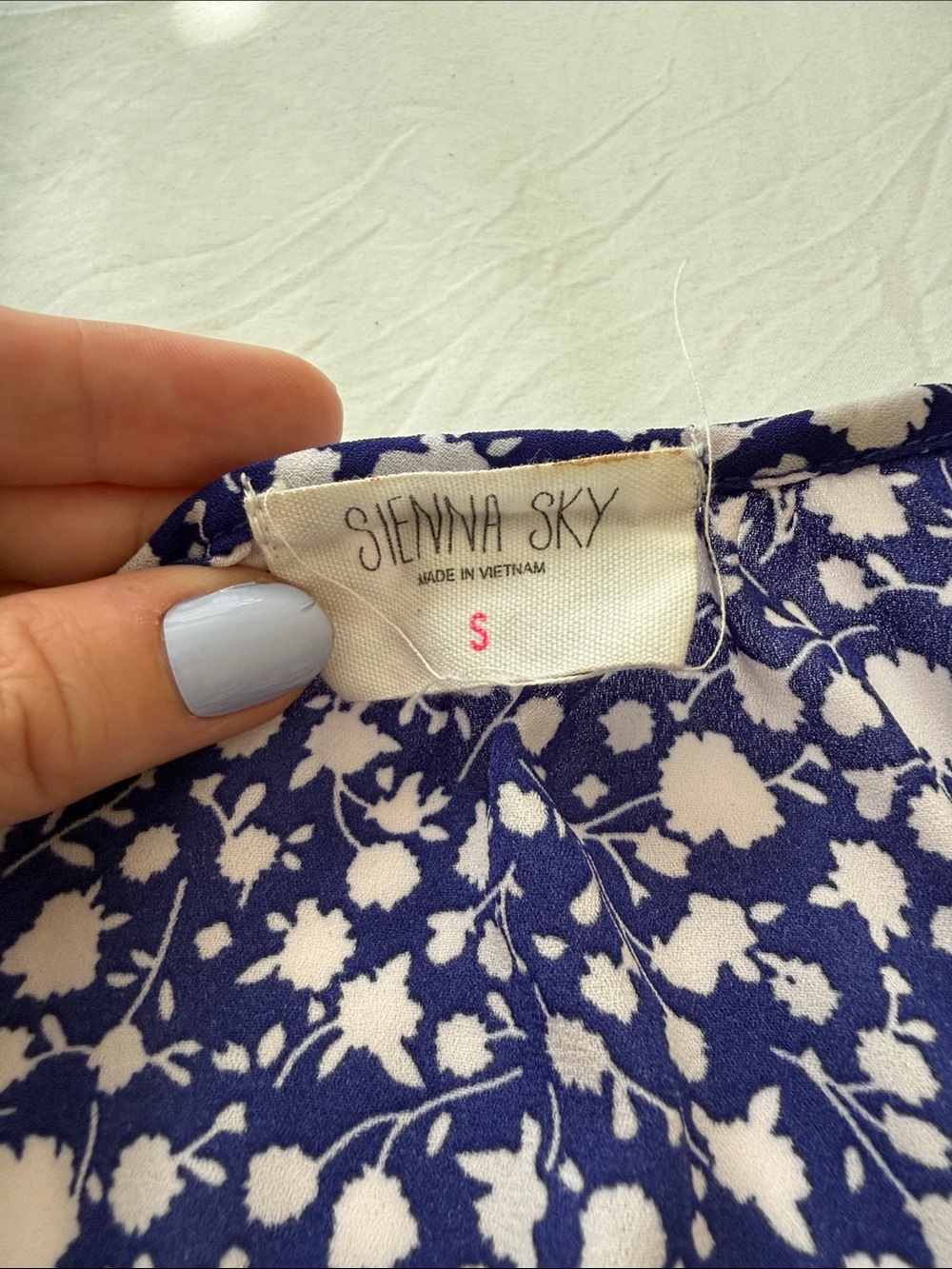 Sienna Sky Navy and White Floral Dress - Picture 2 of 3